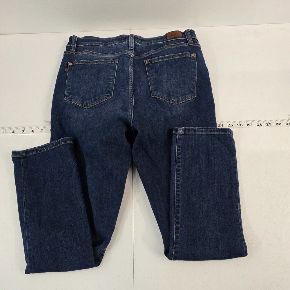 Judy Blue skinny‎ fit capri jeans 15/32 blue denim womens 6112 - Picture 2 of 11